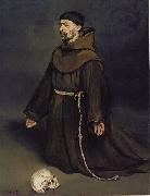 Edouard Manet Un moine en priere oil painting artist